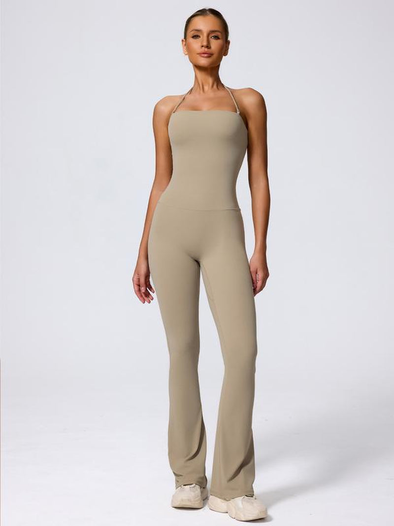 Women'S Casual Sleeveless Yoga Romper, Soft Nylon Elastane Fabric, No Padding, Perfect for Daily Wear, Outdoor Training, Gym Workouts, Sportswear Jumpsuits