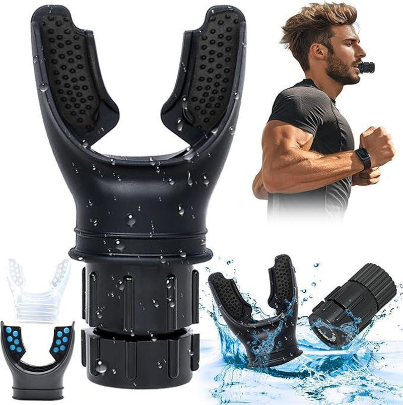 Portable Running Breathing Trainer Device with Adjustable Resistance for Enhanced Lung Capacity Easy to Clean and Use Fitness Equipment